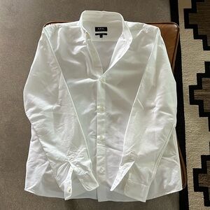 A.P.C. XL White Button Down Shirt